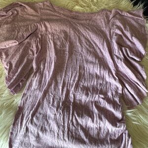 Isabel Maternity by Ingrid & Isabel Purple Short Sleeve Top